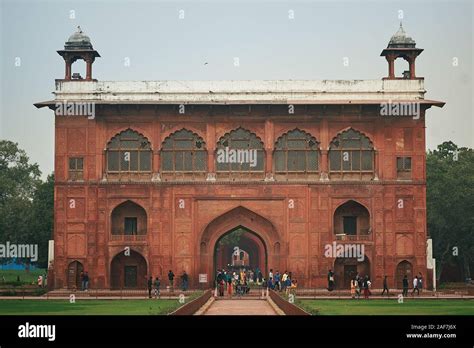 Red Fort or Lal Qila in Delhi, India. Ancient Fort made of red ...