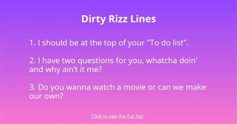 70+ Dirty, Funny, and Best Rizz Lines - Followchain