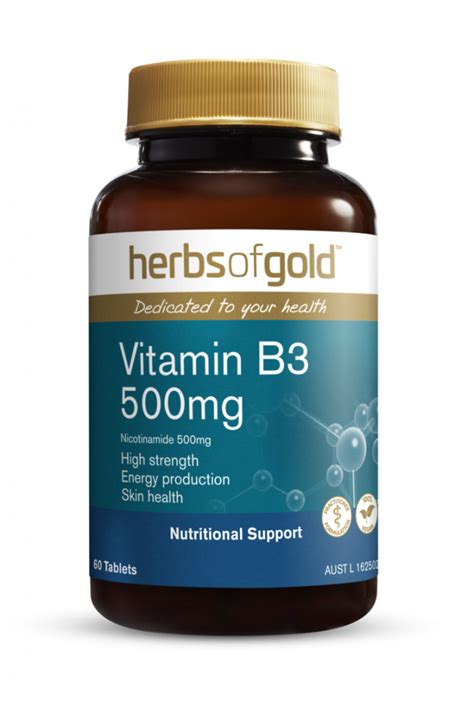 Herbs of Gold - Vitamin B3 500mg - 60 tablets - My Health Pantry ...