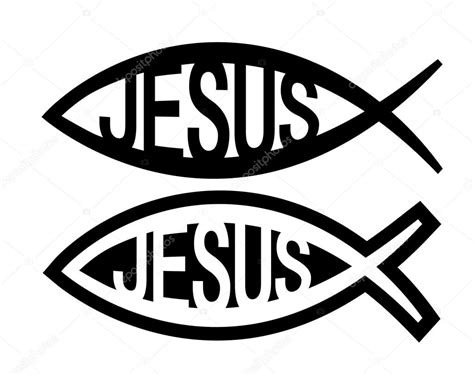 Jesus fish symbol — Stock Vector © PiXXart #18973547