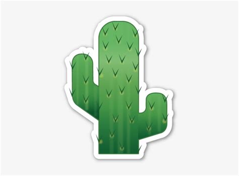 Cactus - Cactus Emoji Sticker PNG Image | Transparent PNG Free Download ...