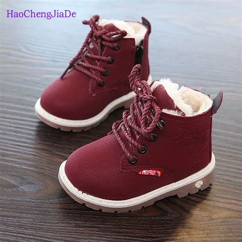 Waterproof Kids Snow Shoes For Girls Boys 2018 New Winter Boots Fashion ...