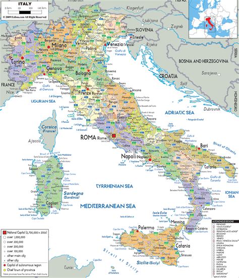 Maps of Italy | Detailed map of Italy in English | Tourist map of Italy ...