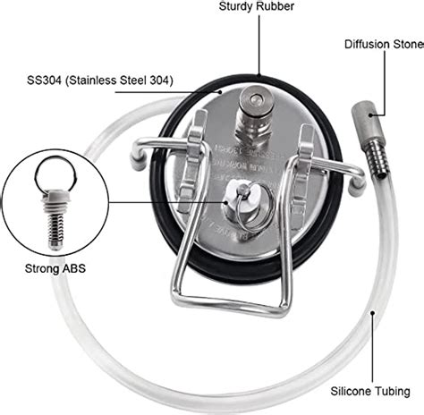 Carbonation Keg Lid - Cornelius Keg Forced Carbonation Homebrew ...