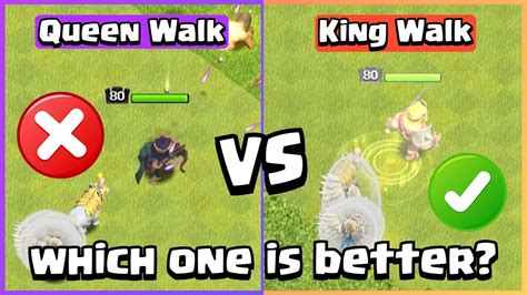 King Walk VS Queen Walk | Clash of Clans - YouTube