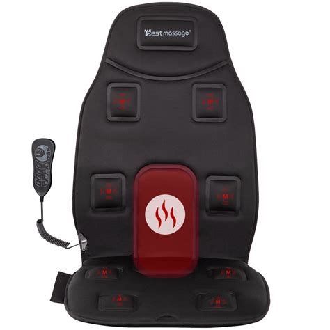 Back Massager 8-Motor Vibration Full Back Heated Car Seat Massager For ...