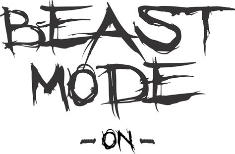 Beast Mode PNG co Digital Art & Collectibles