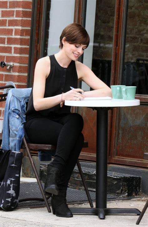 Anne Hathaway - "Song One" set photos