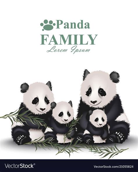 Panda family – Artofit