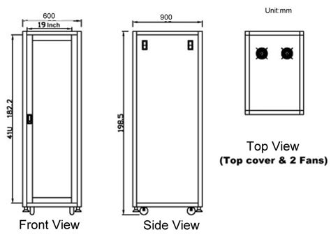 42u Rack Cabinet Dimensions - Ftempo Inspiration