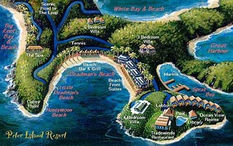 Resort Map | Peter Island Resort | B.V.I.