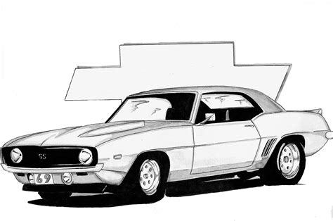 68 Camaro Drawing at PaintingValley.com | Explore collection of 68 ...