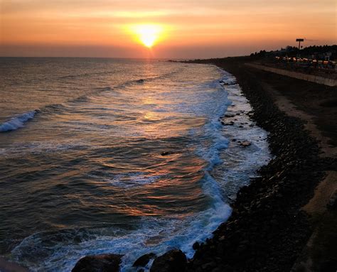 Kanyakumari Beach during sunset - PixaHive