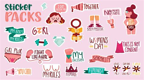 Girl Power Stickers on Behance