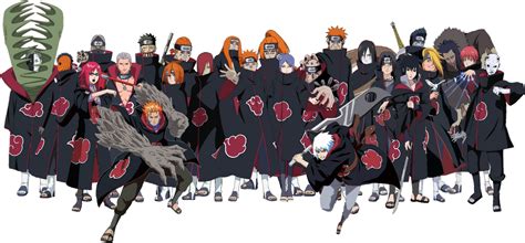 All Akatsuki PNG by DavidBksAndrade on DeviantArt | Akatsuki clan ...