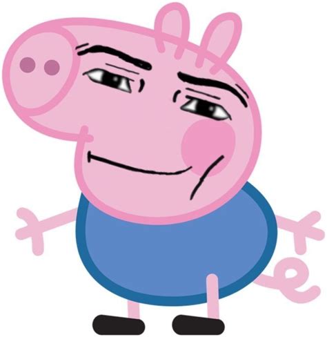 George giga chad in 2024 | Peppa pig funny, Funny pix, Pig pictures