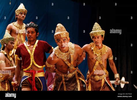 Cambodian Royal Fine Art University students perform the traditional ...