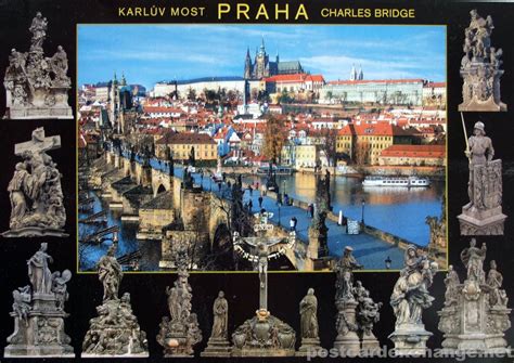 Charles Bridge in Prague – Postcard Exchange – Online Postcard Collection