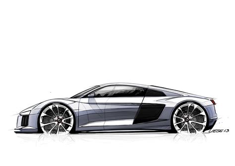 2016 Audi R8 Design Sketches Are Something to Geek Over - autoevolution