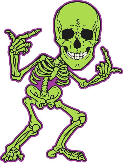 Funny Green Skeleton Digital Art by Fx Ferdy