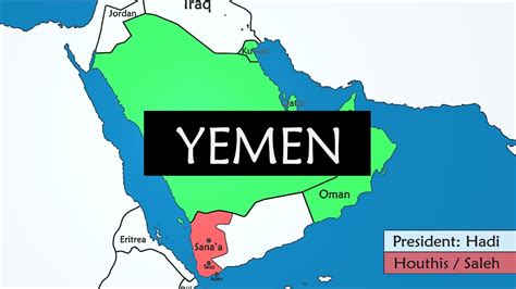 Yemen - 28 years of history on a Map