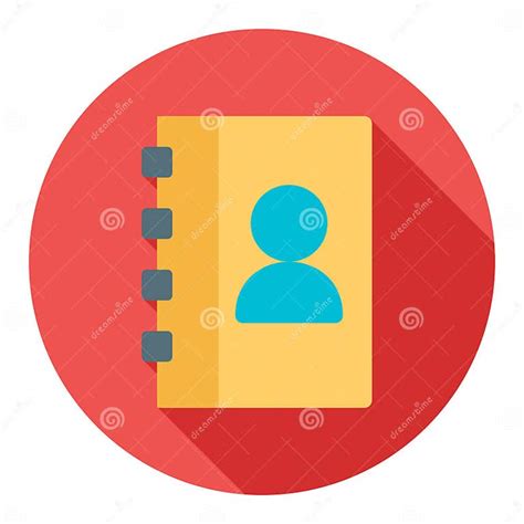 Address Book Modern Style Flat Icon Stock Vector - Illustration of ...