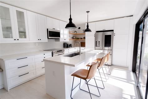 Outdated Layout Gets a Makeover Into All White IKEA Kitchen