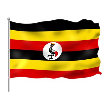 Uganda Flag Flying Image, Uganda Flag Flying, Uganda Flag, Uganda PNG ...