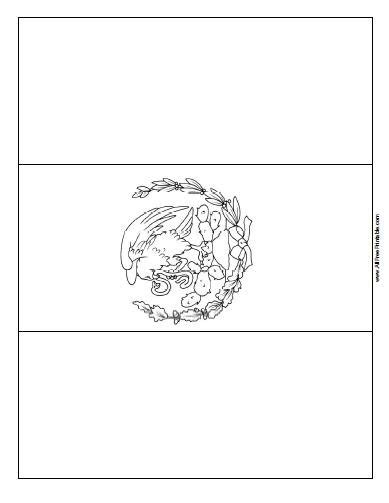 Mexico Flag Coloring Page – Free Printable