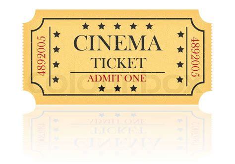 Kino-Ticket-Abbildung | Stockfoto | Colourbox