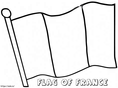 France Flag 3 coloring page