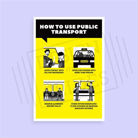 Use Public Transport Poster | COVID Signage for Safety