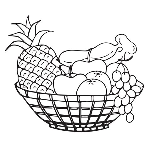 Fruits Basket Clipart Black And White Clipart Station | The Best Porn ...