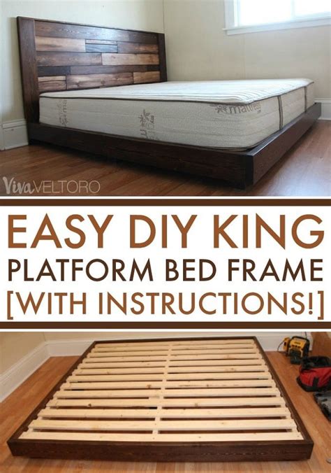 Easy DIY Platform Bed Frame for a King Bed (with Instructions!)