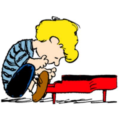 Schroeder playing his piano by MinionFan1024 on DeviantArt