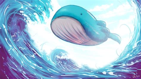 Flying Wailord! | Wild pokemon, Pokemon images, Water pokémon