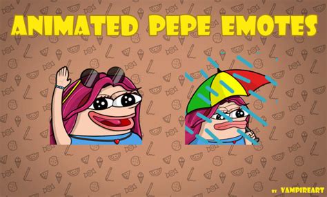 Make animated pepe emotes by Vampireart | Fiverr