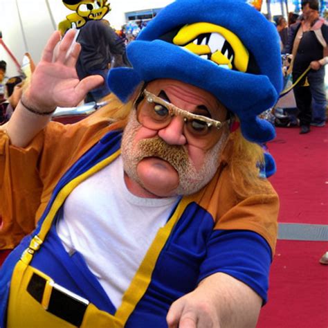 prompthunt: Full-Cosplay Wario, played by Danny Devito, 2011 Comic-Con ...