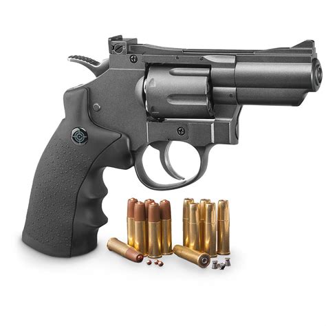 Crosman Co Dual Ammo Full Metal Revolver Air Gun Pistol Bb Pellet ...