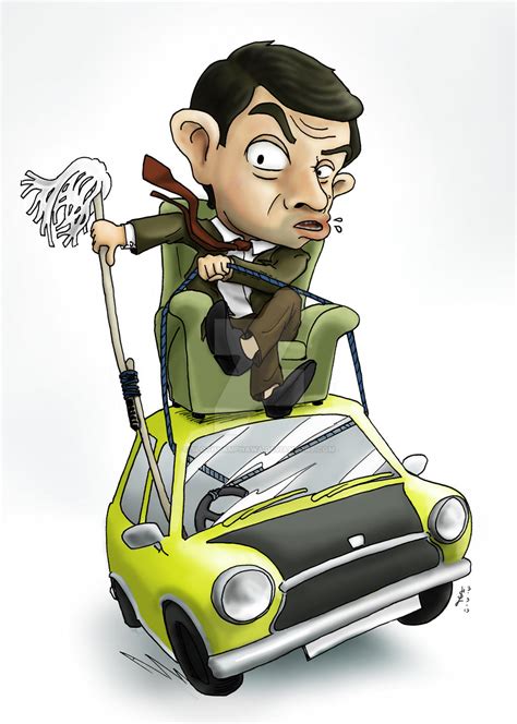 Mr. Bean drive a car by SlothyAmphawa on DeviantArt