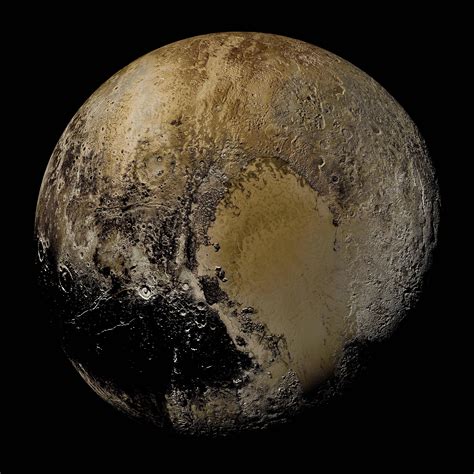 A real color view of pluto : r/space