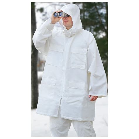 New Norwegian Military Surplus Snow Camo Parka, Off - white - 222881 ...