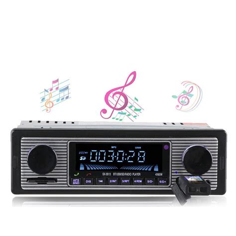 Bluetooth Vintage Car Radio MP3 Player Stereo USB AUX Classic Car ...