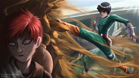 Download Rock Lee Gaara (Naruto) Anime Naruto HD Wallpaper by José ...