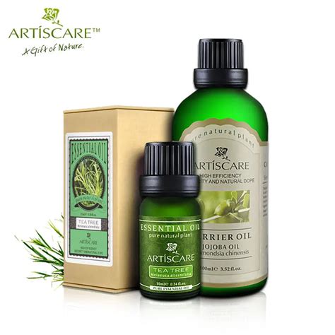 ARTISCARE tea tree essential oil+jojoba base oil Acne Treatment ...