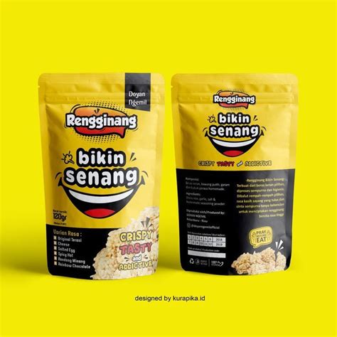 Desain Kemasan Snack Stand Up Pouch