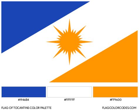 Tocantins flag color codes