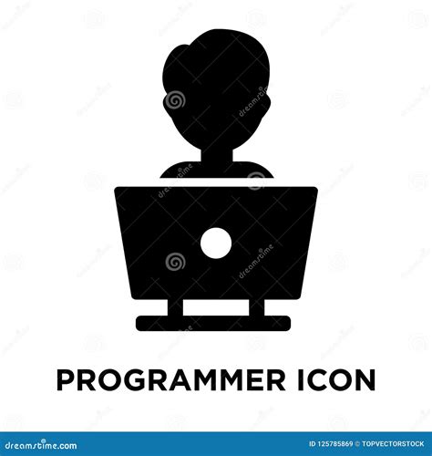 Programmer IconÂ Vector Isolated on White Background, Logo Concept of ...