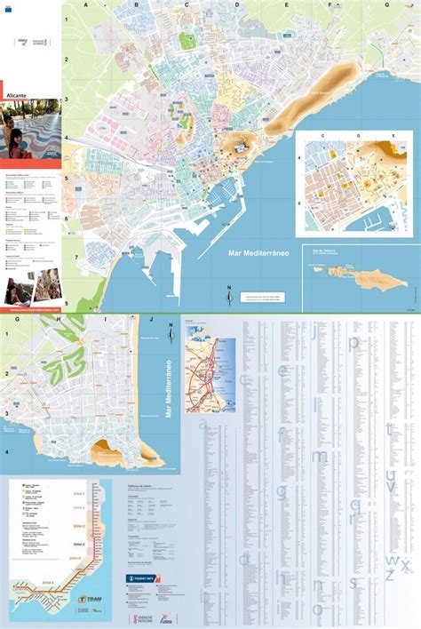 Large detailed tourist map of Alicante Alicante, Tourist Map, Maps ...