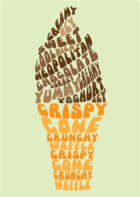 Typography Design - Ice-cream by fizzybb.deviantart.com on @deviantART ...